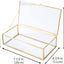 Caja exhibición joyería cristal vintage 8x4.5"