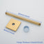 Cabezal ducha acero inox 12pulg bronce champán pared