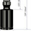 Adaptador enchufe giratorio 3/8" acero CR-V negro 2uds