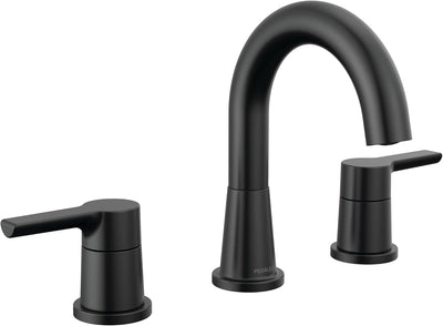 Grifo baño con flauta color negro mate