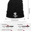 Gorro unisex calavera invierno suave color negro