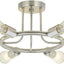 Lámpara techo Sputnik níquel 6 luces industrial