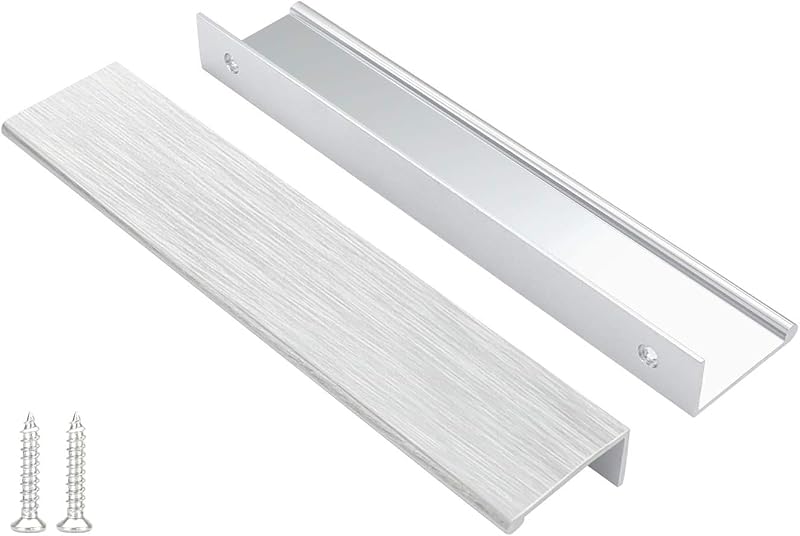 10 Manijas Gabinete 6-1/4" Níquel Cepillado