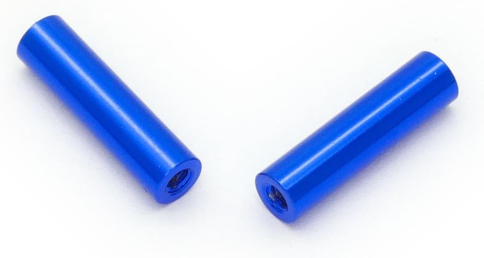 10 Pzas Separador Aluminio Anodizado Azul