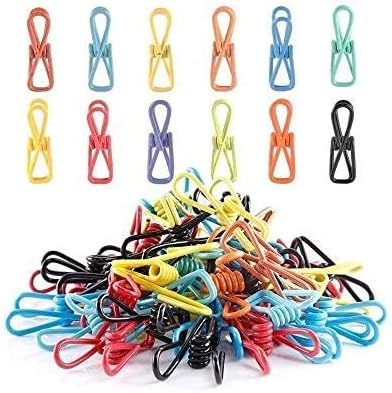 Clips bolsas chips 40pzas alambre acero PVC oficina