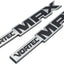 3 Pzas Emblemas Vortec MAX 3D para Silverado Cromado/Negro