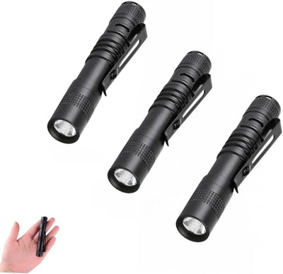 3 Pack Linterna LED Bolsillo Mini Impermeable Exteriores