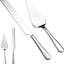 Juego cuchillos servidores tartas bodas acero inox elegante