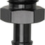 Adaptador manguera 5/16 macho aluminio negro