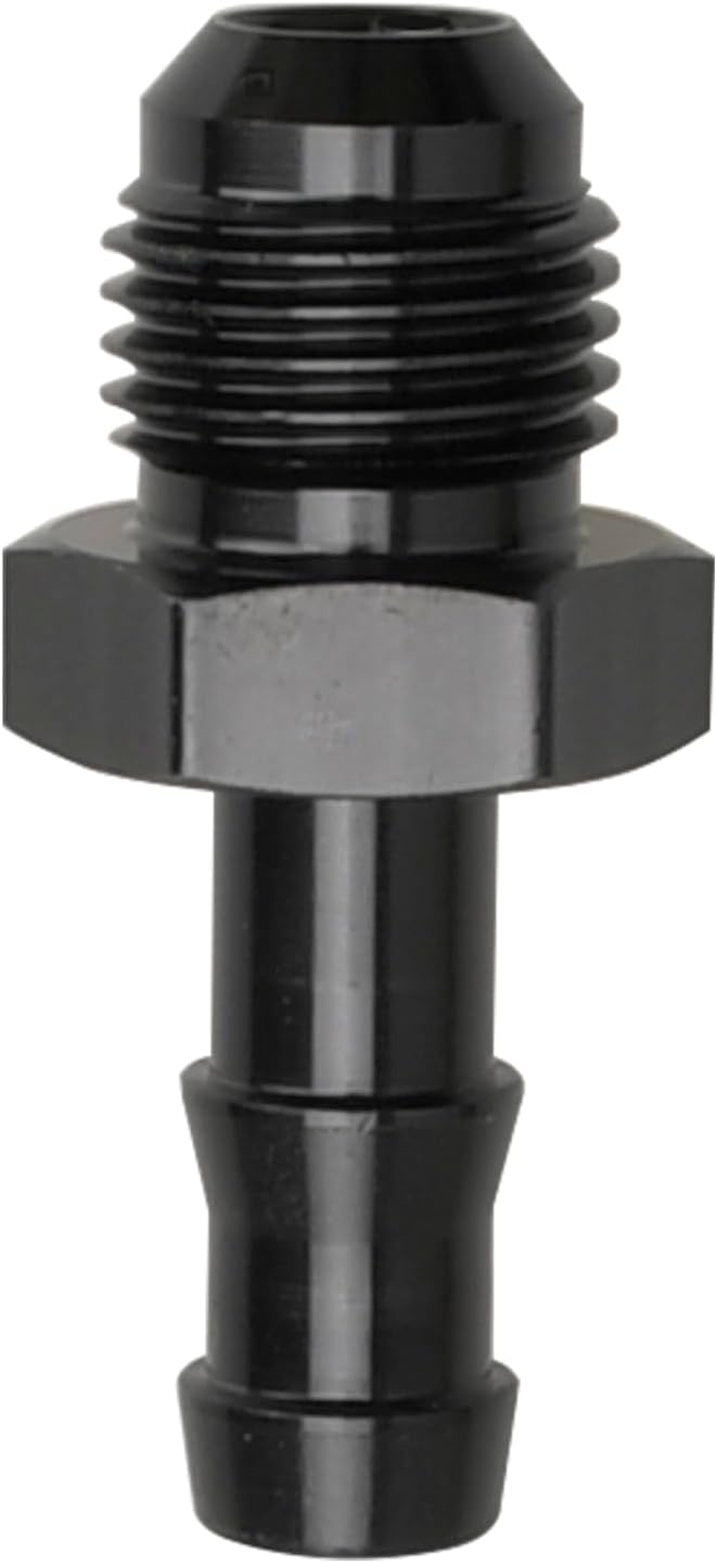 Adaptador manguera 5/16 macho aluminio negro