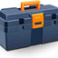 Caja herramientas 13pulg con cerradura hogar azul