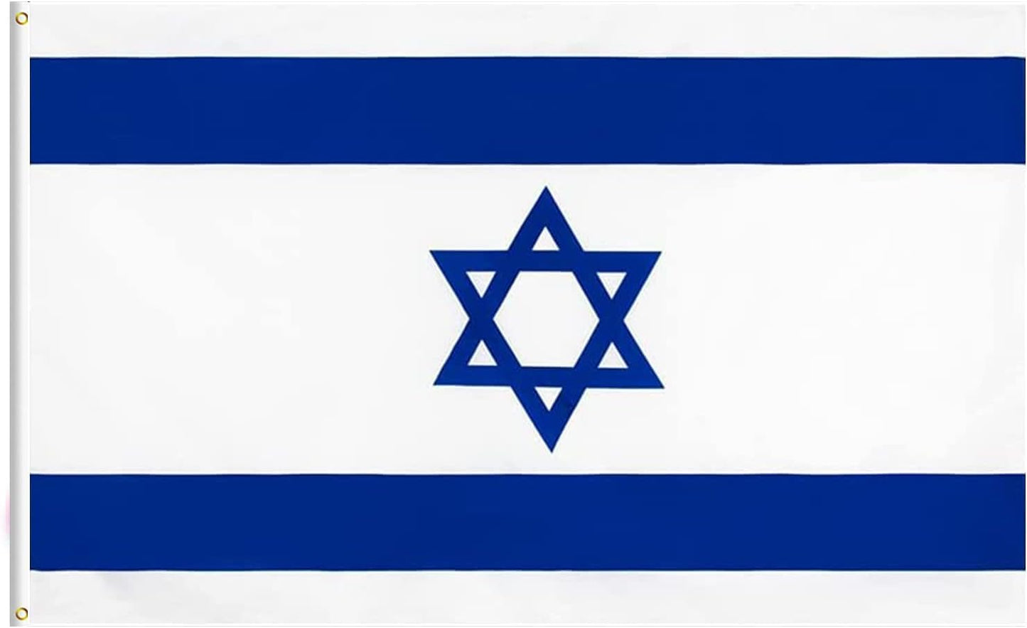 Bandera Israel 2x3ft con ojales latón para exterior