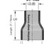 Acoplador reductor manguera silicona 2-3" 4 capas