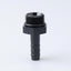 Adaptador entrada combustible 8 ORB macho 3/8 aluminio negro