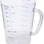Taza medidora plástico 1/2 galón transparente