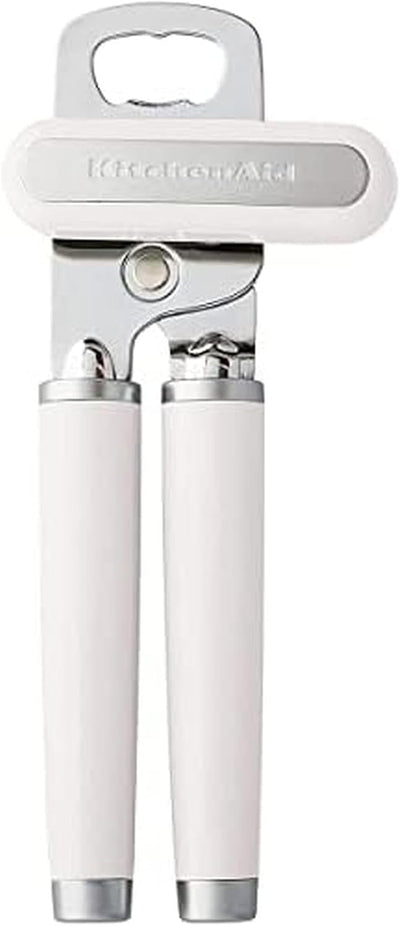 Abrelatas multifunción acero inox rueda afilada blanco