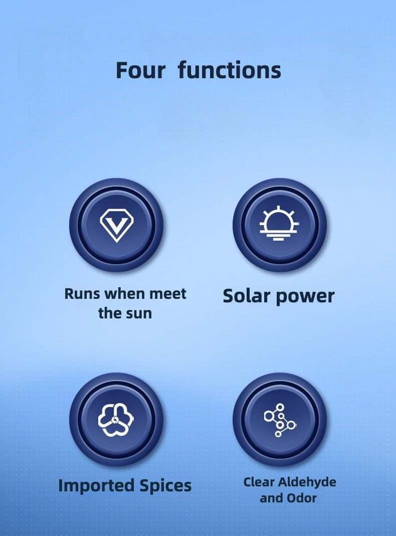 Ambientador auto forma avión energía solar negro