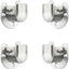 Soporte acero inox para barra armario y ducha 1"
