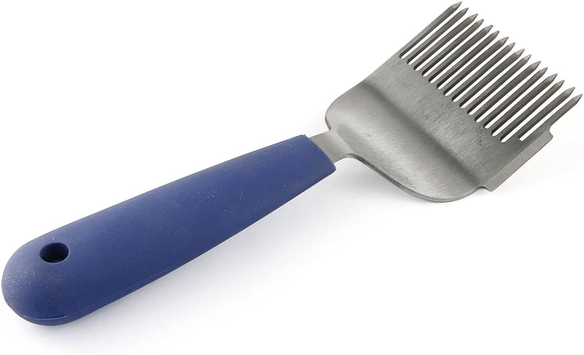 Pala de tenedor miel acero inox mango plástico 21cm
