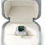 Caja terciopelo anillos regalo cumpleaños bodas gris