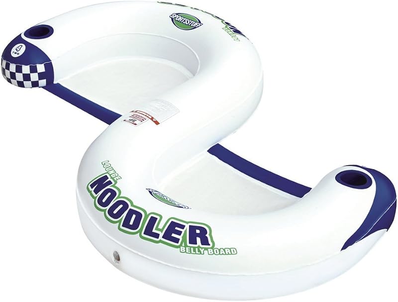 Sillón flotante inflable con soporte tazas color rojo