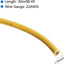 Alambre trenzado PVC 22AWG cobre estañado UL1007 30m