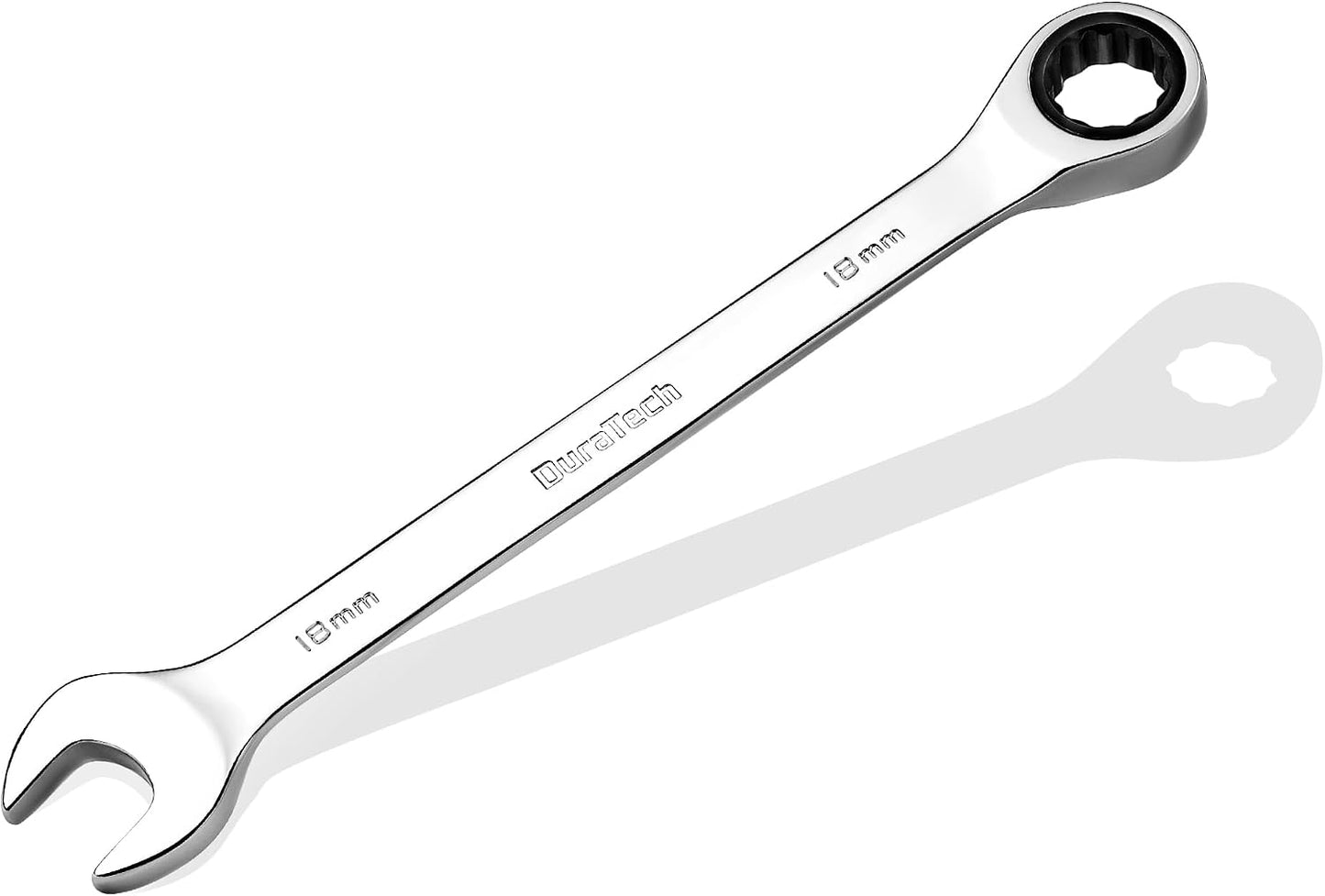 Llave trinquete 18mm métrica 72 dientes cr-v pulido