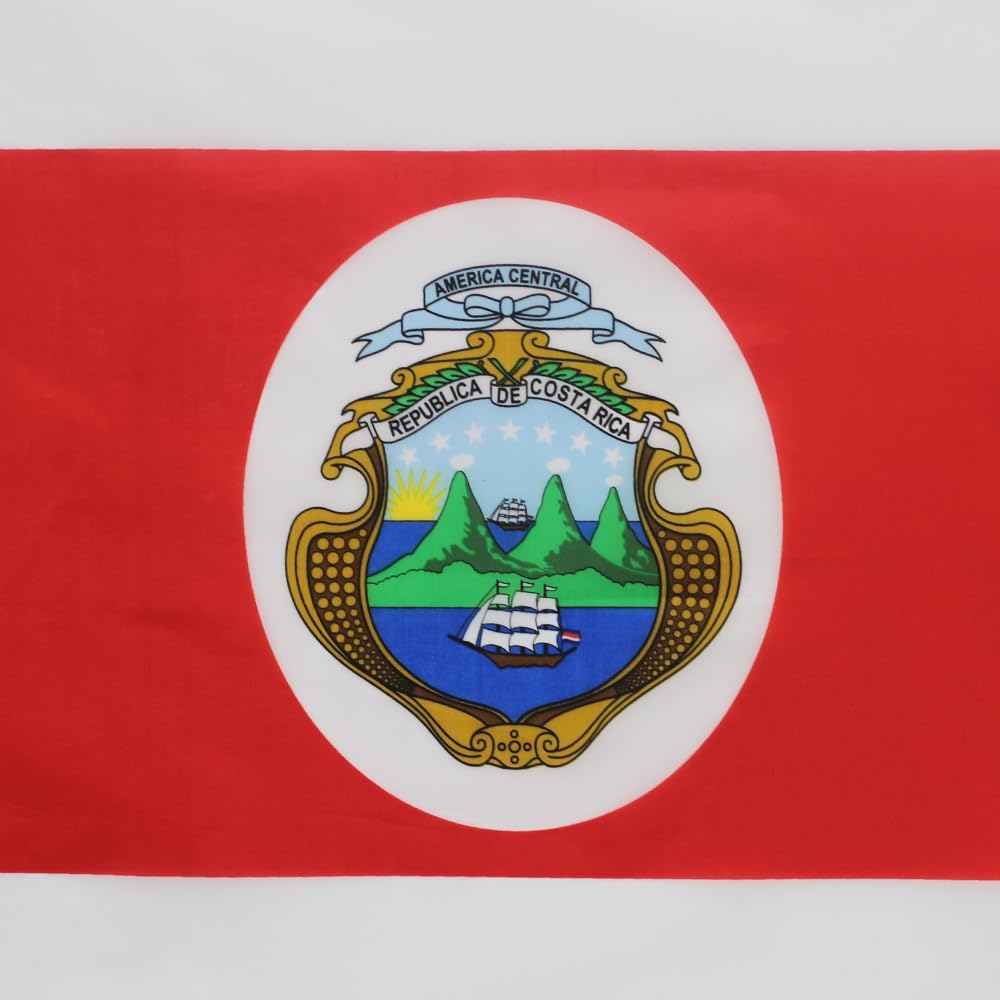 Bandera Costa Rica 3x5ft con ojales latón