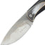 Cuchillo caza hoja fija 7" mango madera funda cuero