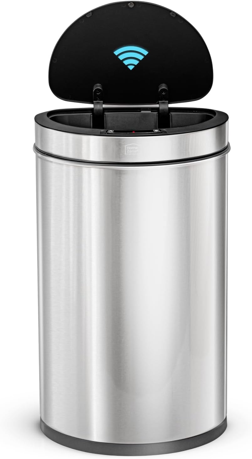 Bote basura acero inox sensor movimiento cocina