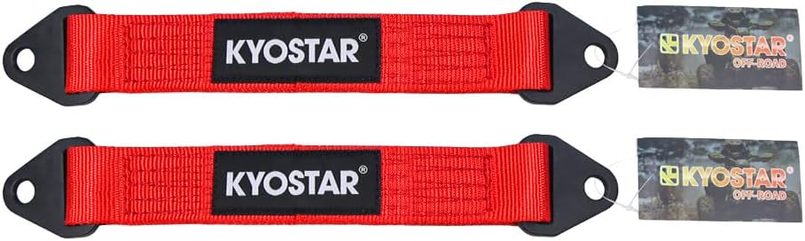 Correa limitadora 15" clasificada 10000lb rojo set 2