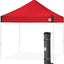 Toldo refugio instantáneo 10x10ft marco acero polvo blanco