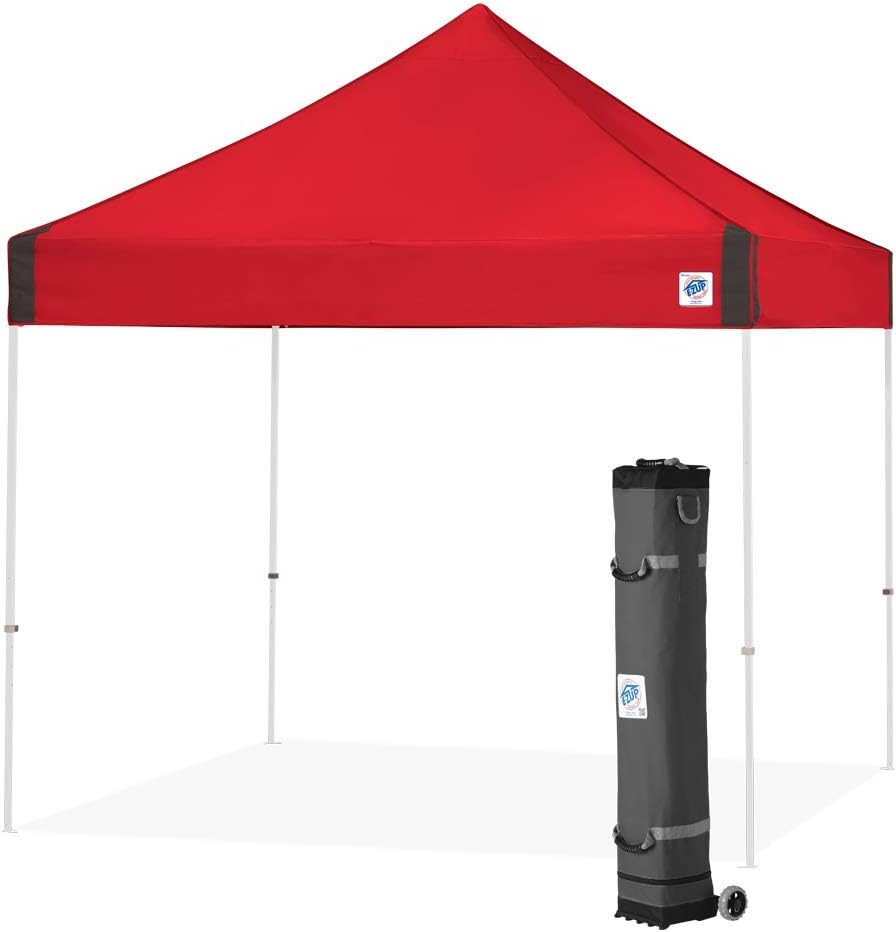 Toldo refugio instantáneo 10x10ft marco acero polvo blanco