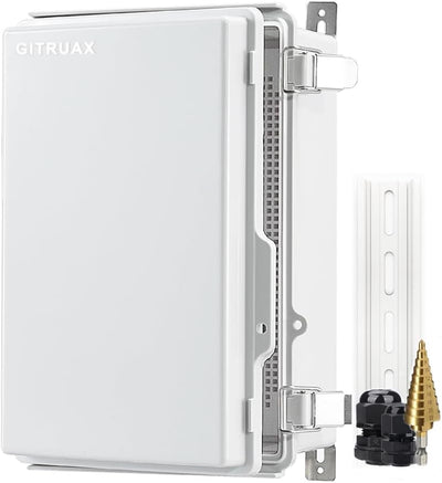 Caja conexiones eléctrica IP67 plástico ABS 11.8x7.9x5pulg