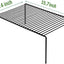 6 Estantes Inox 15.7x9.4" para Cocina Nevera Baño Negro