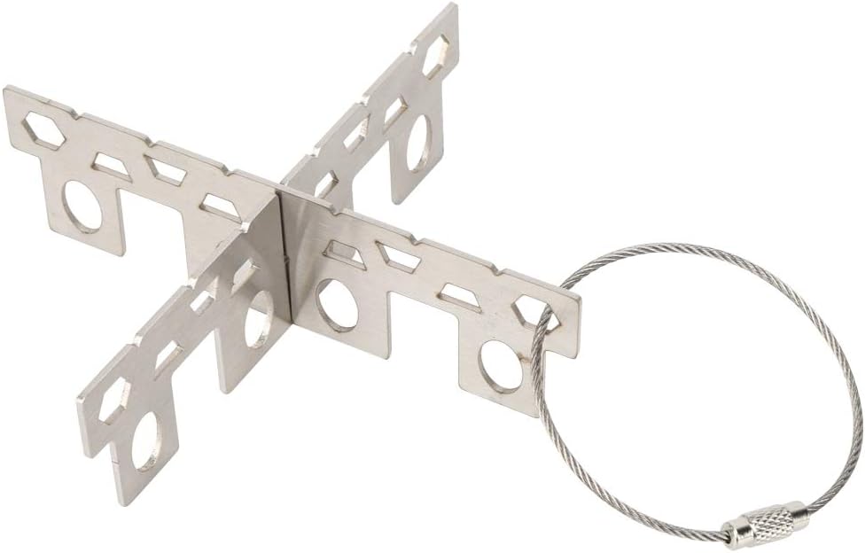 Estufa alcohol portátil soporte acero inox