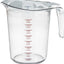 Tarro medidor 4qt con vaso plástico transparente 248°F