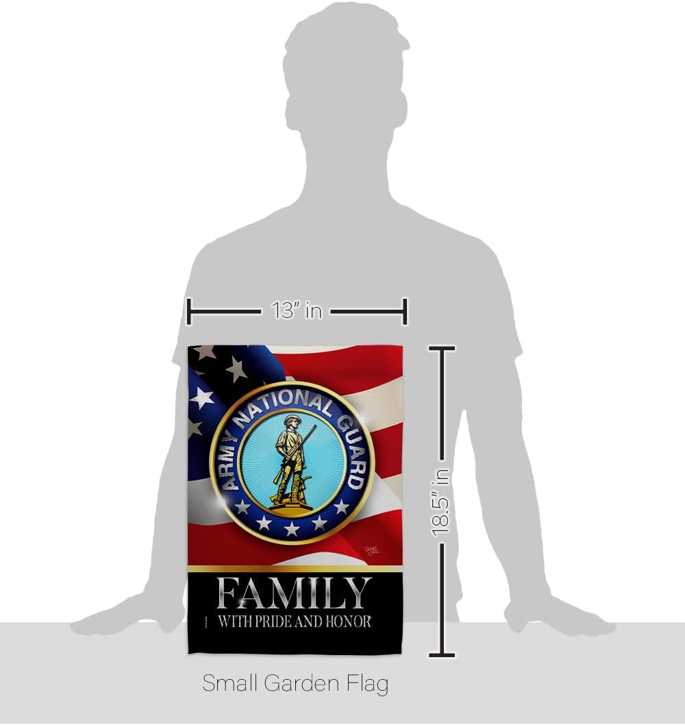 Bandera honor familia Guardia Nacional EE.UU. doble