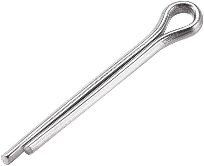 Pasador chaveta dividido acero inox 304 2 puntas plateado 30uds