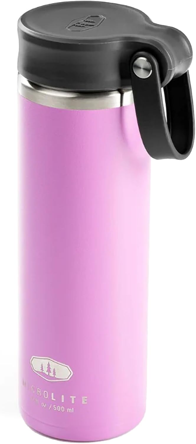Botella agua acero inox aislamiento vacío 17oz color lavanda