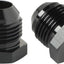 Adaptador enchufe hexagonal aluminio negro set 2