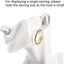 Soporte resina para joyas, collares y aretes blancos