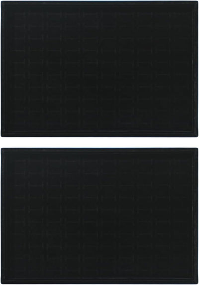 Bandeja organizadora anillos 100 ranuras cajones negro
