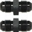 Adaptador 6AN macho acampanado aluminio negro pack 2