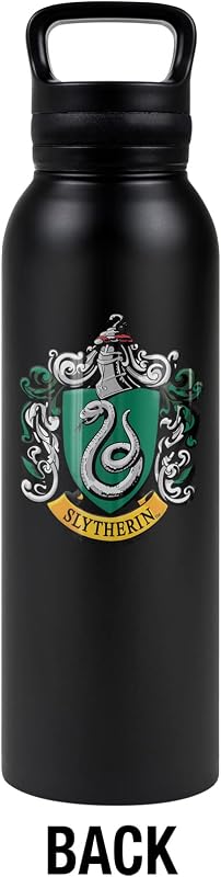 Botella agua aislada Slytherin 24oz acero inox color negro