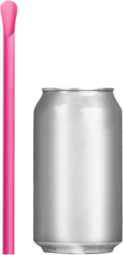 Pajitas plástico 50% más anchas pack 250 rosa
