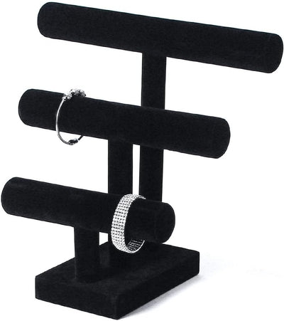 Soporte organiz. pulseras y relojes negro