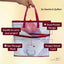Bolsa organizadora de manualidades con asas malla transparente