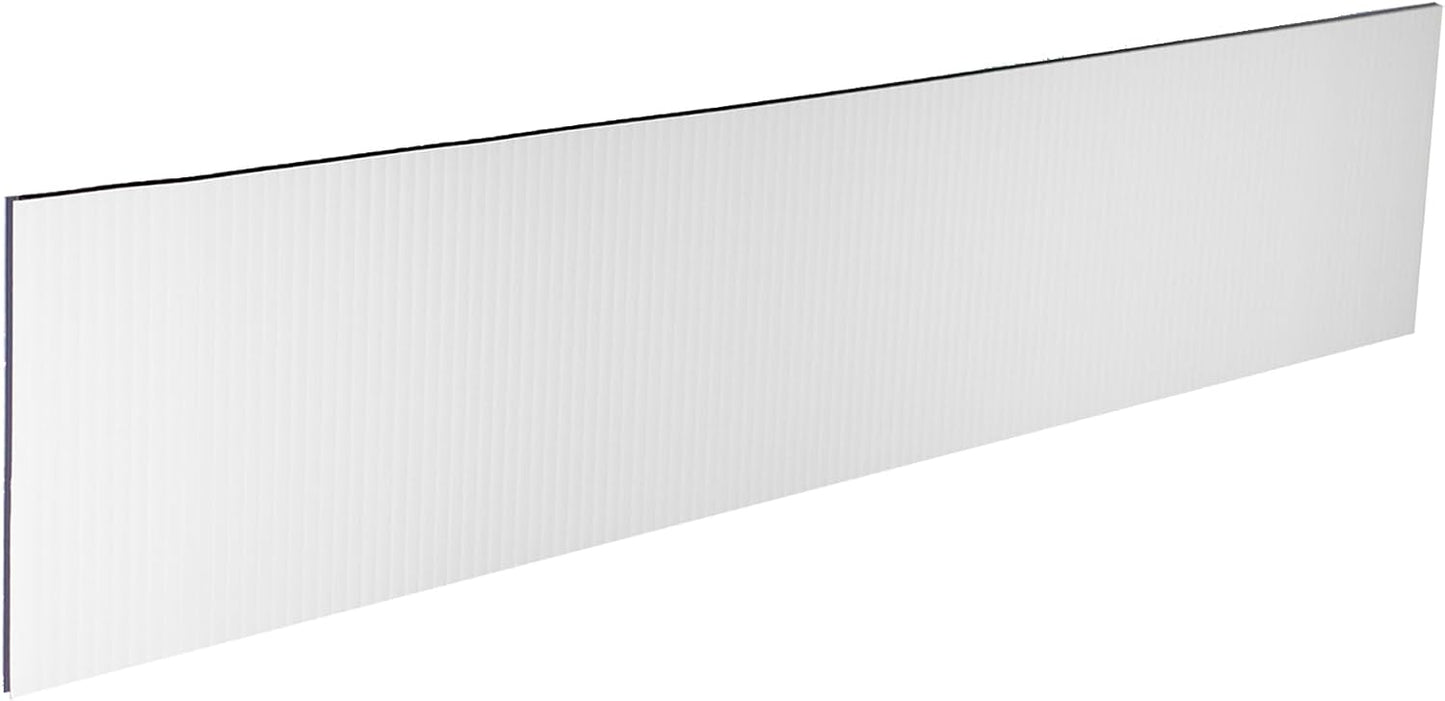 Cartel plástico corrugado 24x6pulg impermeable 20 pzas