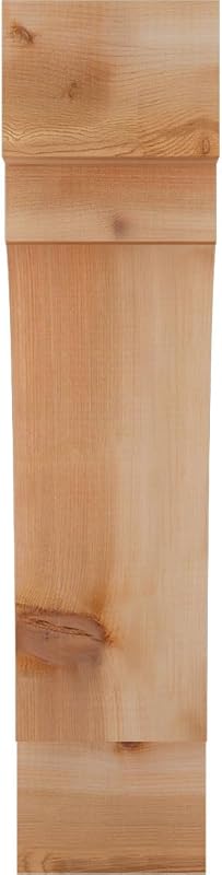 Rodillera aserrada cedro rojo 6x14x26"